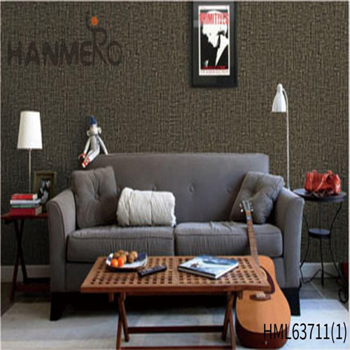 HANMERO Non-woven wallpaper wall decor Solid Color Technology European Lounge rooms 0.53*10M Standard