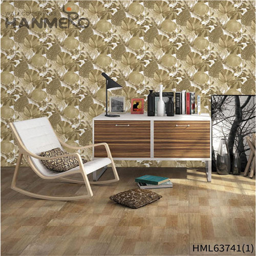 HANMERO Non-woven Standard Solid Color 0.53*10M European Lounge rooms Technology design of wallpaper for wall
