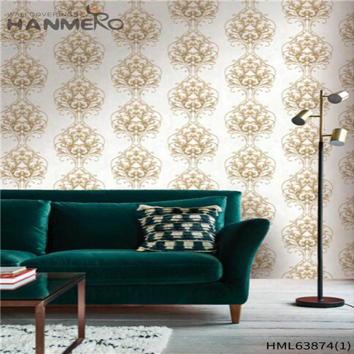 HANMERO background wallpaper Dealer Flowers Deep Embossed Pastoral Exhibition 0.53*10M PVC