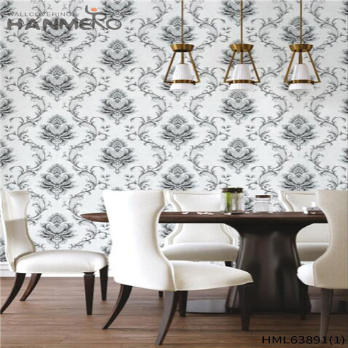 HANMERO PVC Dealer wallpaper wall Deep Embossed Pastoral Exhibition 0.53*10M Flowers