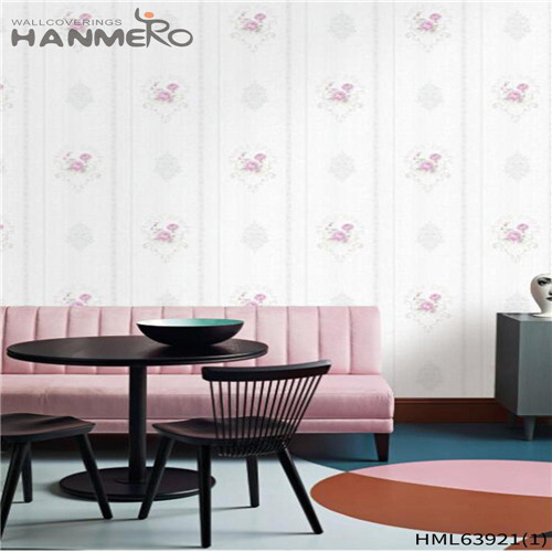 HANMERO PVC Dealer Flowers 0.53*10M Pastoral Exhibition Deep Embossed amazing wallpapers for bedrooms