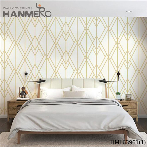 HANMERO PVC wallpaper buy online Geometric Flocking Modern TV Background 1.06*15.6M Sex