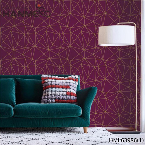 HANMERO 1.06*15.6M Sex Geometric Flocking Modern TV Background PVC shop wallpaper online