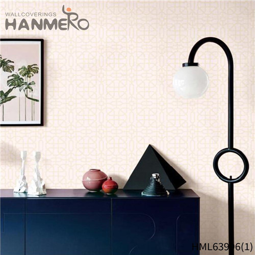 HANMERO PVC Sex Geometric Flocking 1.06*15.6M TV Background Modern wallpapers and wallcoverings
