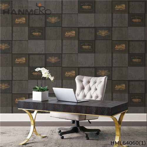 HANMERO PVC 0.53*10M Geometric Flocking Modern Home Wall New Style unique wallpaper for walls