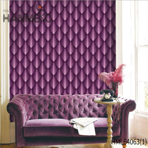 HANMERO PVC New Style 0.53*10M Flocking Modern Home Wall Geometric wallpaper stores online