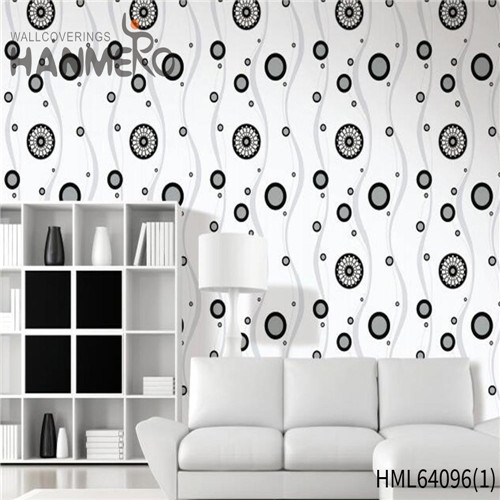 HANMERO Flocking New Style Geometric PVC Modern Home Wall 0.53*10M custom wallpaper