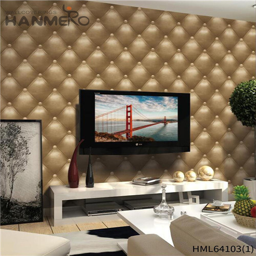 HANMERO Geometric New Style PVC Flocking Modern Home Wall 0.53*10M popular wallpapers for home