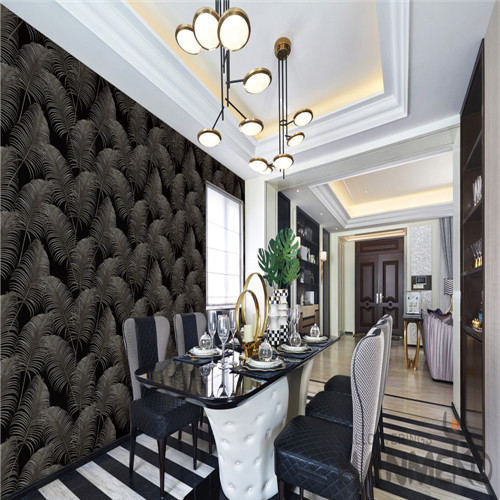 HANMERO High Quality Rainforest Leaves Pattern Interior Room Decor Non-woven Wallpaper for Living Room Decor