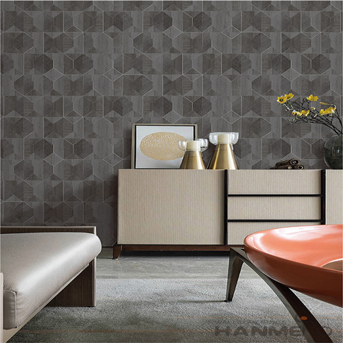 HANMERO Newest Eco-friendly Non-woven Wallpaper Natural Material 0.53*10M/Roll from Chinese Factory Unique Technology