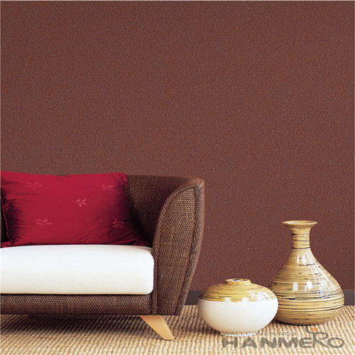 HANMERO 0.53*10M/Roll Simple Pure Color Non-woven Wallpaper Modern Design for Wallcovering Distributors