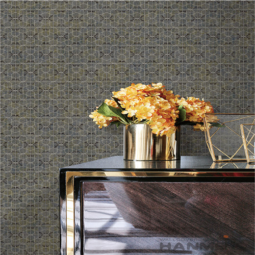 HANMERO Germetric Pattern 0.53*10M/Roll Natural Non-woven Wallpaper Interior Home Decoration Wallcovering Agents