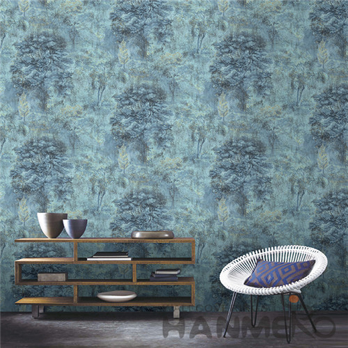 HANMERO 3D Natural Plants Pattern Removable Non-woven Wallpaper 0.53*10M Colorful Wallcovering for Cozy House Decor China