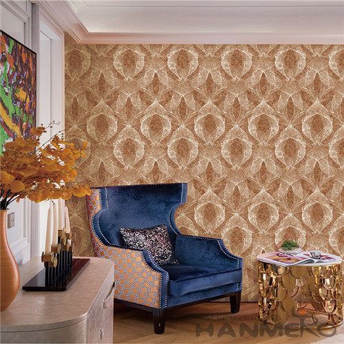 HANMERO Decorative Interior Wallcovering Manufacturer 0.53*10M Non-woven Wallpaper Wholesale Trader 3D Textured