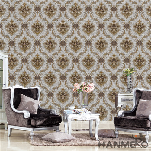 HANMERO PVC New Design Flowers Deep Embossed European Living Room 0.53M home wallpaper