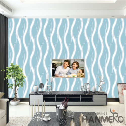 HANMERO Living Room New Design Flowers Deep Embossed European PVC 0.53M nice wallpaper for home