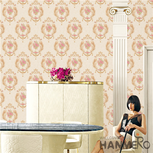 HANMERO PVC New Design Flowers European Deep Embossed Living Room 0.53M where sells wallpaper