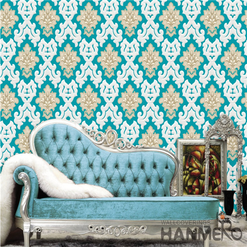 HANMERO PVC Deep Embossed Flowers New Design European Living Room 0.53M wallpaper design for room