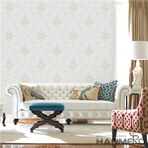 HANMERO PVC Professional Supplier Damask Deep Embossed Mediterranean Theatres 0.53M modern wallpaper