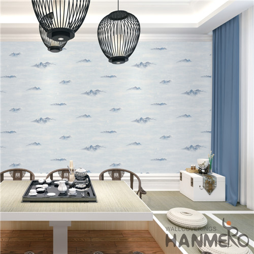 HANMERO PVC Professional Supplier Damask wallpaper for room walls Mediterranean Theatres 0.53M Deep Embossed