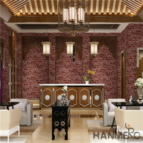 HANMERO PVC Professional Supplier 0.53M Deep Embossed Mediterranean Theatres Damask local wallpaper shops