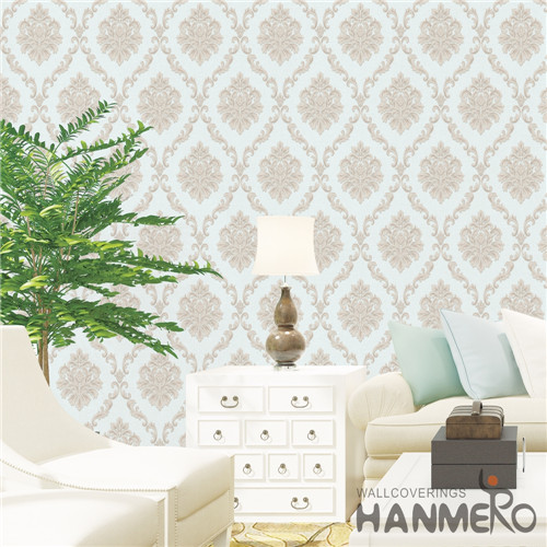 HANMERO PVC Theatres Damask Deep Embossed Mediterranean Professional Supplier 0.53M wallpapwe