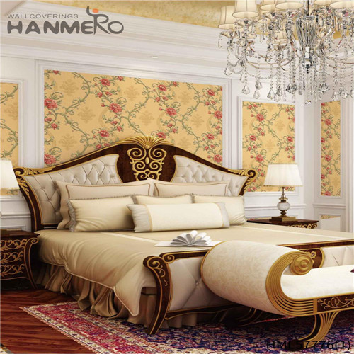 HANMERO PVC 1.06*15.6M Flowers Deep Embossed Pastoral Household Hot Sex room wallpaper online