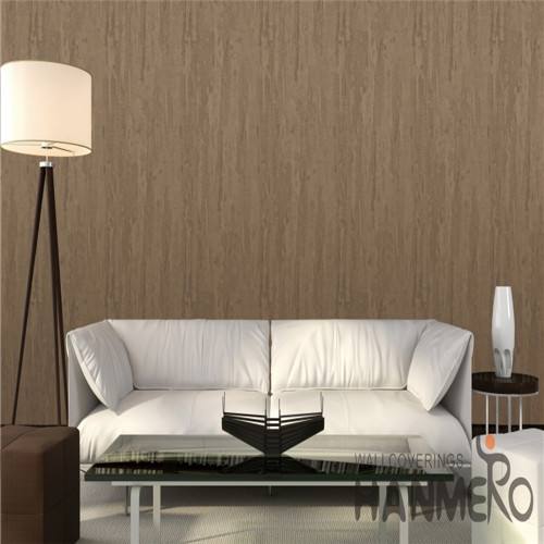 HANMERO PVC 0.53*10M Flowers Bronzing European Saloon Fancy prepasted wallpaper for sale