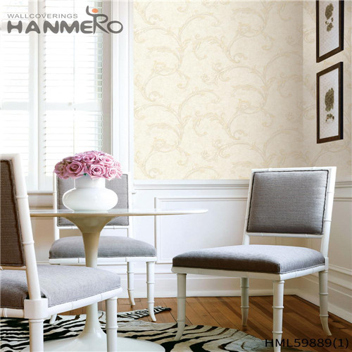 HANMERO 0.53*10M Cheap Flowers Deep Embossed Pastoral Living Room PVC wallpaper of home