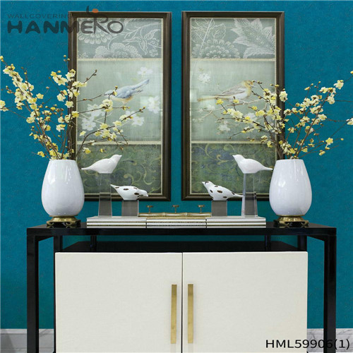 HANMERO PVC Cheap Flowers Deep Embossed Pastoral 0.53*10M Living Room decorative wallpaper for bedroom