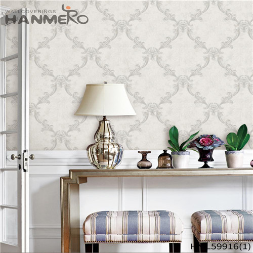 HANMERO PVC Cheap Living Room Deep Embossed Pastoral Flowers 0.53*10M where buy wallpaper