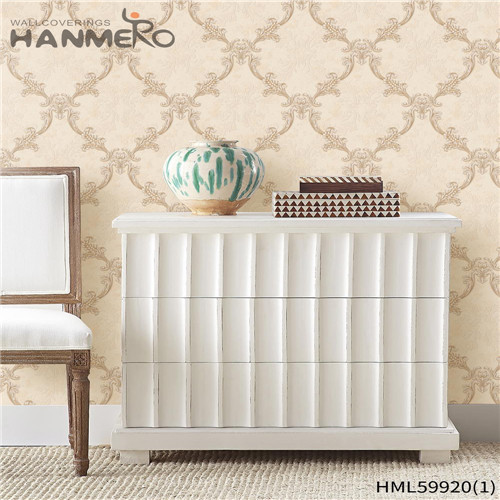 HANMERO PVC Cheap Flowers Deep Embossed Living Room Pastoral 0.53*10M design wallpaper online