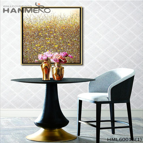 HANMERO Non-woven Top Grade Geometric Technology European Sofa background prepasted wallpaper for sale 0.53*10M