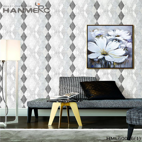 HANMERO Non-woven Top Grade Geometric Technology Sofa background European 0.53*10M in store wallpaper