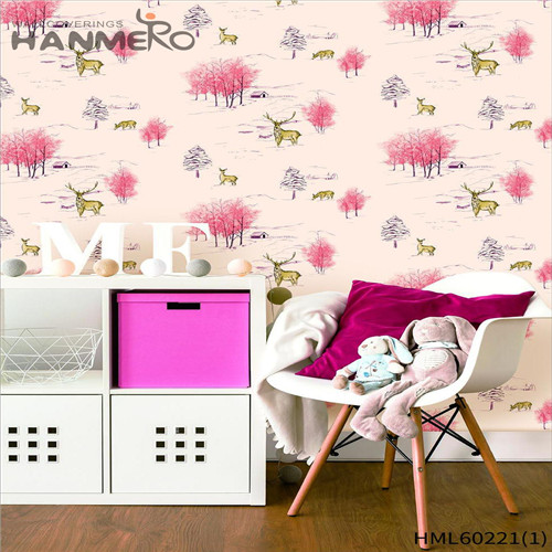 HANMERO Non-woven Decor Cartoon Nightclub European Technology 0.53*10M the room wallpaper