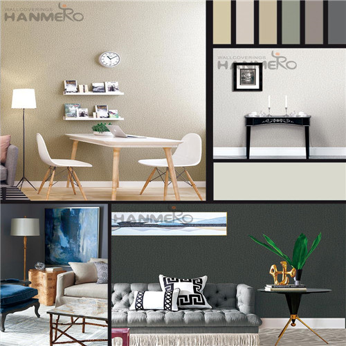 HANMERO Non-woven Awesome Solid Color Deep Embossed European Study Room 0.53*10M 3d wallpaper