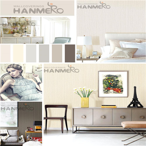 HANMERO Non-woven Affordable Solid Color Bronzing wallpaper designs for bathroom Study Room 0.53*10M Classic