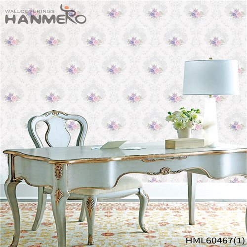 HANMERO PVC Manufacturer Damask Bronzing Mediterranean Kids Room 0.53*10M wall wallpaper