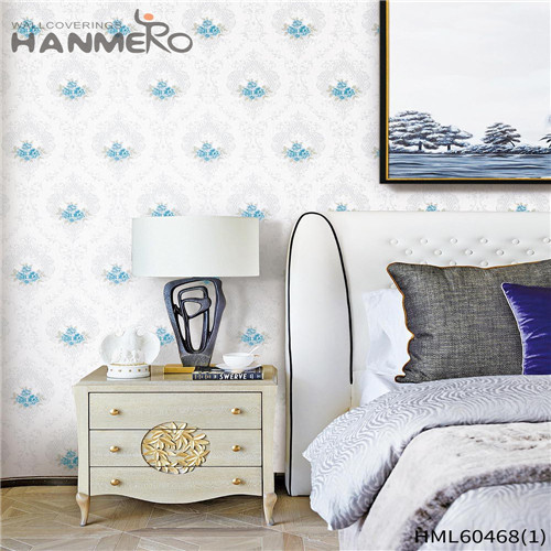 HANMERO cheap wallpaper Manufacturer Damask Bronzing Mediterranean Kids Room 0.53*10M PVC