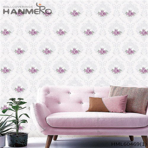 HANMERO PVC unique wallpaper Damask Bronzing Mediterranean Kids Room 0.53*10M Manufacturer