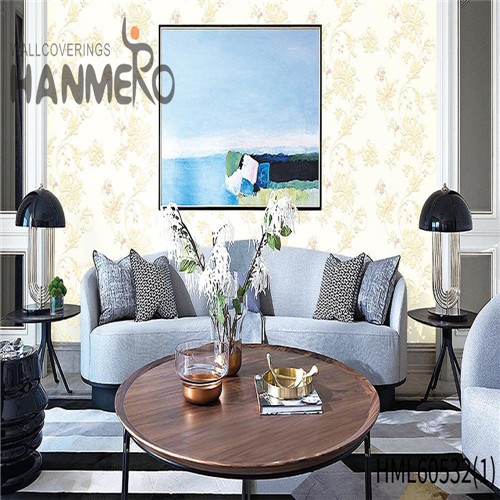 HANMERO PVC Mediterranean Damask Bronzing Manufacturer Kids Room 0.53*10M wallpaper for a room