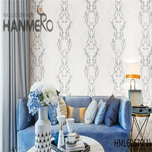 HANMERO PVC Nature Sense Stripes Deep Embossed Classic Nightclub wallpaper house 0.53*10M
