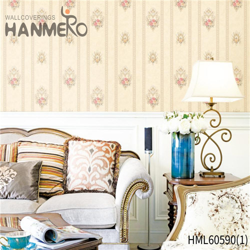 HANMERO Nightclub Nature Sense Stripes Deep Embossed Classic PVC 0.53*10M wallpaper for walls buy online