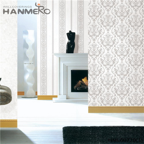 HANMERO elegant wallpaper Newest Flowers Bronzing Contemporary Bed Room 0.53M PVC
