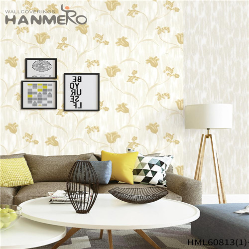 HANMERO PVC wallpaper decorating Flowers Bronzing Contemporary Bed Room 0.53M Newest