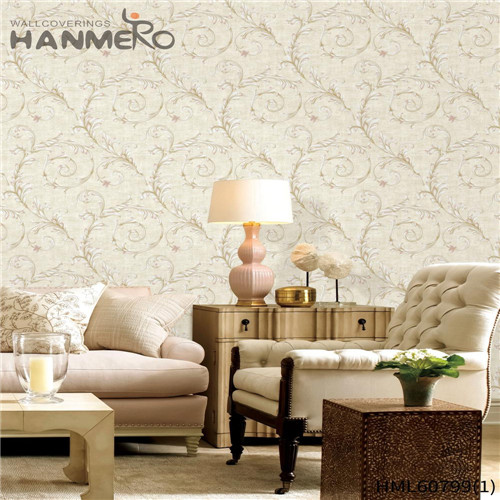 HANMERO PVC Newest Flowers Bronzing Contemporary interior wallpaper design ideas 0.53M Bed Room