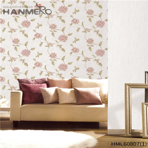 HANMERO 0.53M Newest Flowers Bronzing Contemporary Bed Room PVC wallpapwe