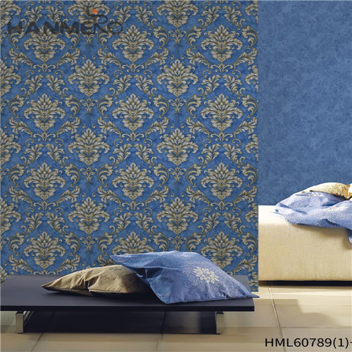 HANMERO PVC Newest 0.53M Bronzing Contemporary Bed Room Flowers design wallpaper online
