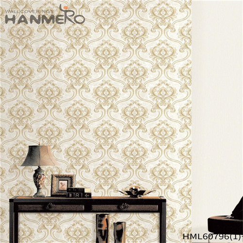 HANMERO PVC Newest Flowers Bronzing Contemporary 0.53M Bed Room simple wallpaper designs for walls