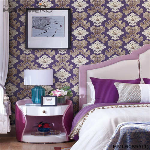 HANMERO 0.53M Seller Floral Flocking European House PVC wallpaper outlet